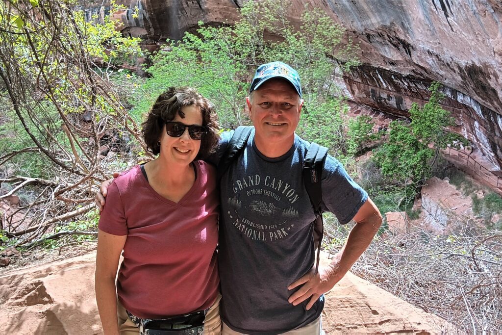 Karen and Steve, Zion National Park