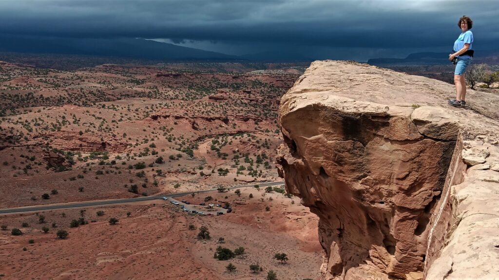 Storms building over Capitol Reef National Park