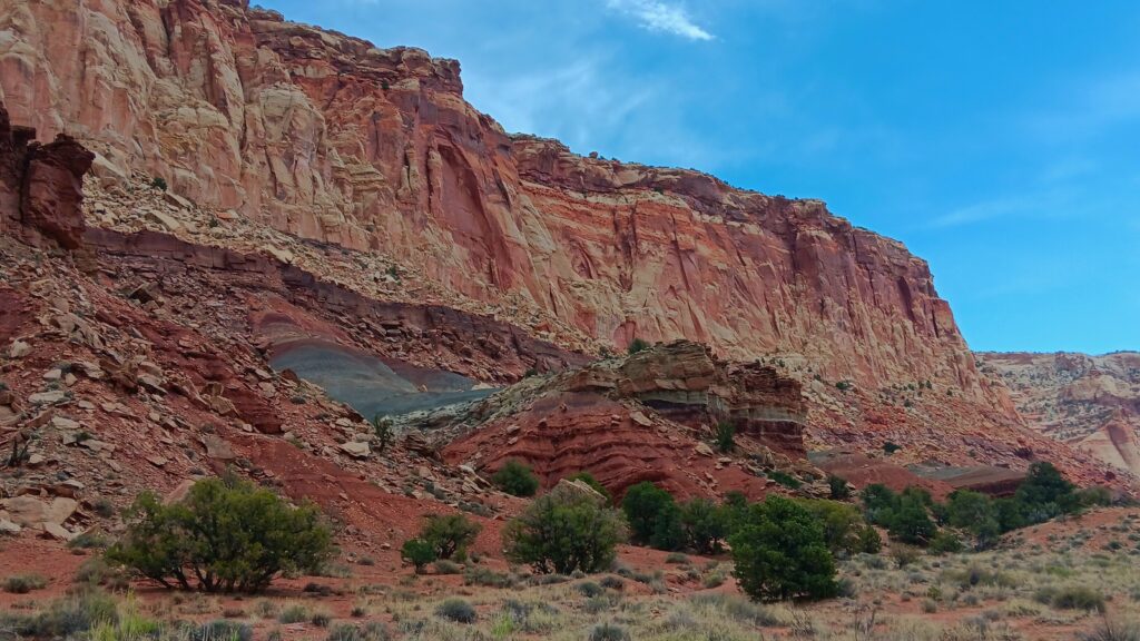 View on scenic drive at Capitol Reef National Park
