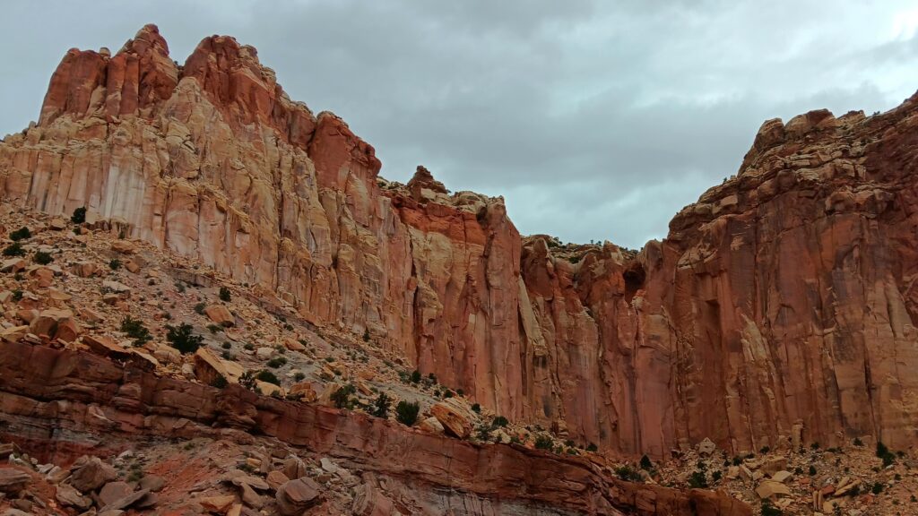 View on scenic drive at Capitol Reef National Park