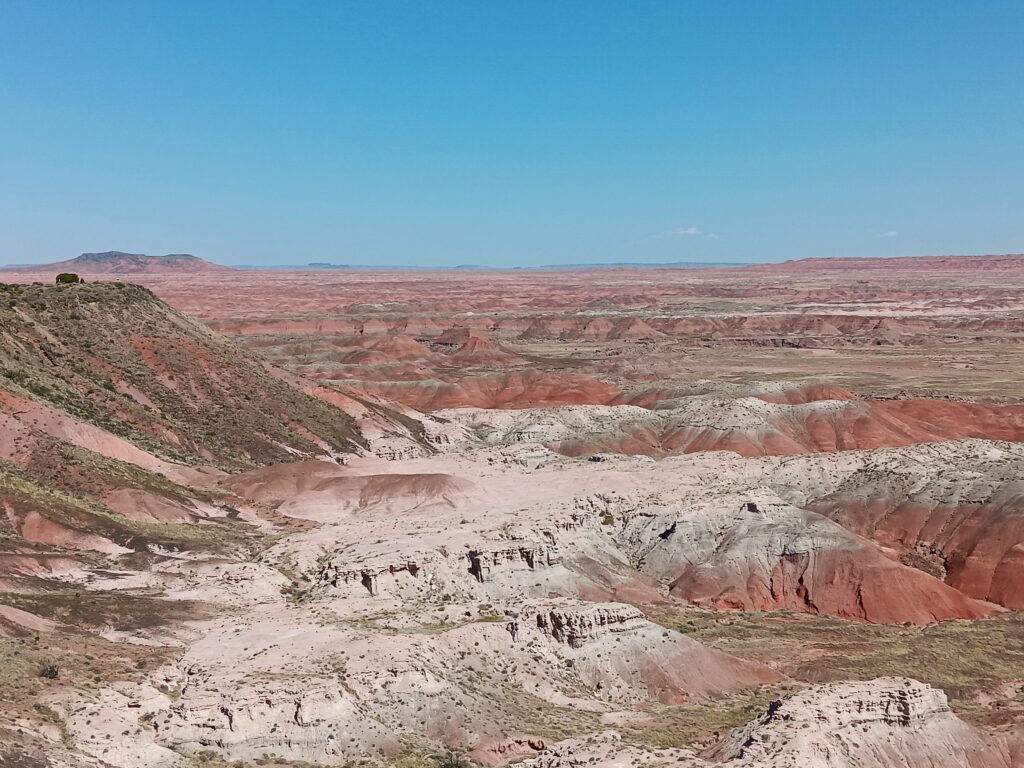 Painted Desert, red and green section