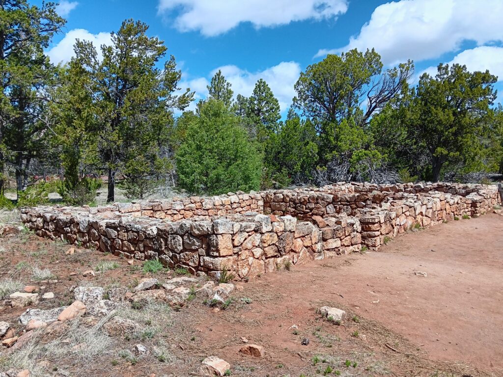 Pueblo village remains at Walnut Canyon National Monument