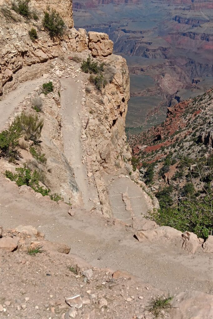 Switchbacks on Kaibab Trail, Grand Canyon National Park