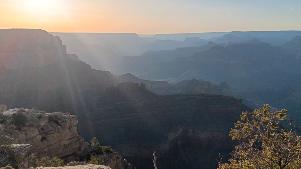Just before sunset at Grand Canyon National Park