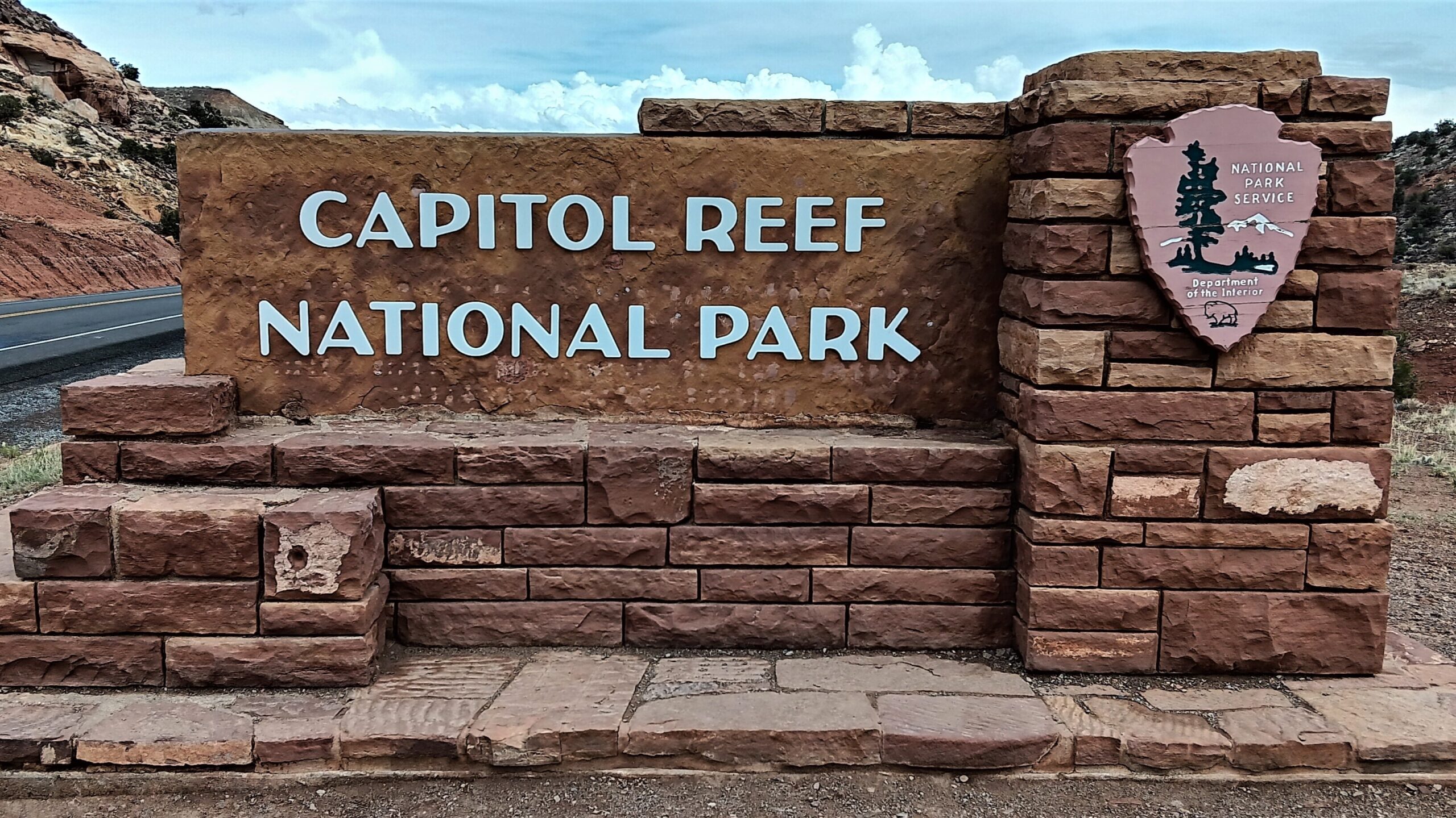 Entrance Sign for Capitol Reef National Park