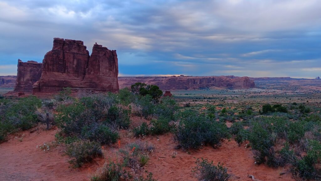 Early morning view at Arches National Park